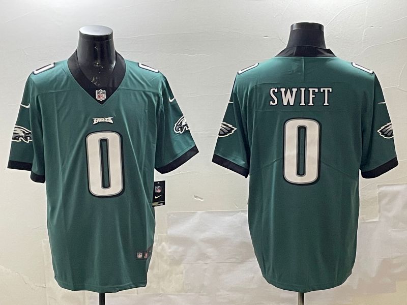 Men Philadelphia Eagles #0 Swift Green Second generations 2025 Nike Vapor Limited NFL Jersey style 2094->philadelphia eagles->NFL Jersey